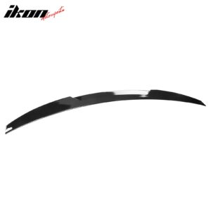 Fits 19-26 BMW 3-Series G20 G80 M3 ABS Trunk Spoiler M4 Style Wing Gloss Black - Image 3