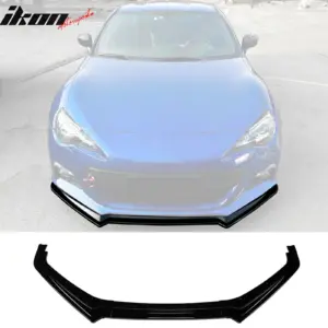 Fits 13-16 Subaru BRZ CS Style Front Bumper Lip Chin Splitter PP Gloss Black - Image 6