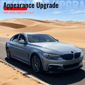 Fits 14-20 F32 F33 F36 4-Series 2/4 Door M Sport MP Front Bumper Lip Gloss Black - Image 5