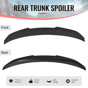 Fits 14-20 BMW F32 4-Series Coupe PSM Style Rear Trunk Spoiler Wing Matte Black - Image 3