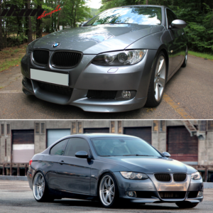Fits 07-10 BMW E92 E93 3-Series M-Tech Montego Blue Metallic PP Front Bumper Lip - Image 2