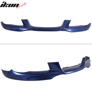Fits 07-10 BMW E92 E93 3-Series M-Tech Montego Blue Metallic PP Front Bumper Lip - Image 3