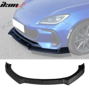 Fits 22-25 Subaru BRZ ZD8 JDM 2 Style Matte Black Front Bumper Lip Spoiler 3PCS - Image 6