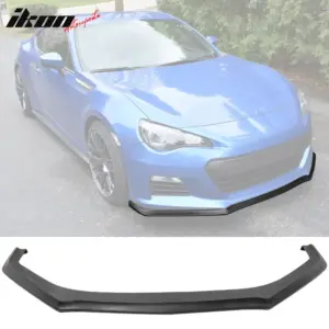 Fits 13-16 Subaru BRZ CS Style Front Bumper Lip Spoiler Kit Unpainted Black PU - Image 6
