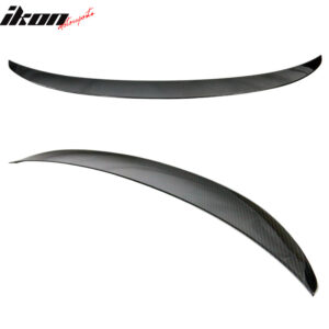 Fits 14-20 BMW F32 4 Series Coupe P Style Trunk Spoiler ABS Carbon Fiber Print - Image 2
