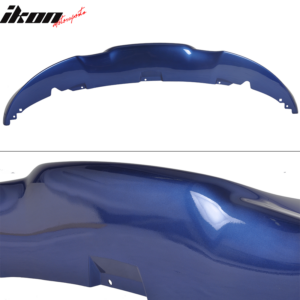 Fits 07-10 BMW E92 E93 3-Series M-Tech Montego Blue Metallic PP Front Bumper Lip - Image 5