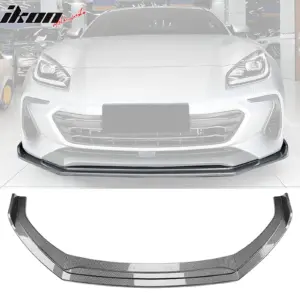 Fits 22-25 Subaru BRZ IKV2 Front Bumper Lip Chin Splitter Carbon Fiber Print PP - Image 6