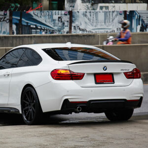 Fits 14-20 BMW F32 4-Series Coupe Performance Style Matte Black Trunk Spoiler - Image 3