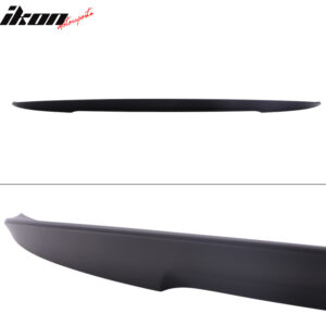 Fits 14-20 BMW F32 4-Series Coupe Performance Style Matte Black Trunk Spoiler - Image 5