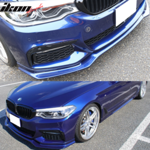 Fits 17-20 BMW G30 5 Series 540i M Sport Front Bumper Lip Spoiler - PU - Image 2