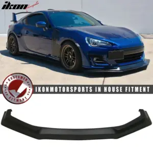 Fits 2017-2020 Subaru BRZ Front Bumper Lip Spoiler IKON Style PU - Poly Urethane - Image 6