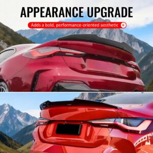Fits 21-26 BMW G22 4-Series G82 M4 Coupe PSM Style Trunk Spoiler Lip Gloss Black - Image 5