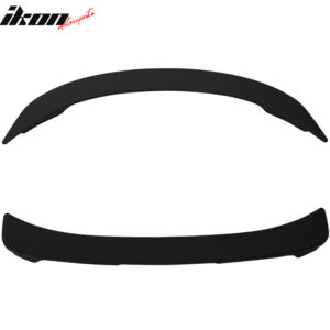 Fits 08-12 Honda Accord Sedan OE Style ABS Trunk Spoiler & LED Brake Matte Black - Image 4
