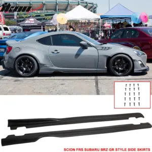 Fits 13-20 Scion FRS/Subaru BRZ/Toyota 86 GR Style Side Skirts PU Rocker Panel - Image 6