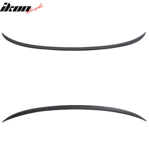 Fits 06-11 BMW E90 3-Series M3 Style Rear Trunk Spoiler Painted #668 Jet Black - Image 5