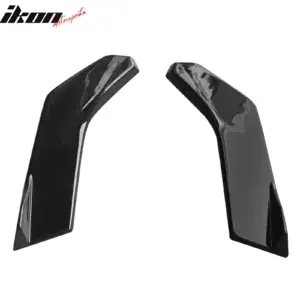 Fits 22-26 Toyota GR86/Subaru BRZ IKON Style Rear Bumper Aprons Gloss Black ABS - Image 6