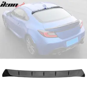 Fits 22-26 Toyota GR86/Subaru BRZ V Style Rear Roof Spoiler ABS Gloss Black - Image 6