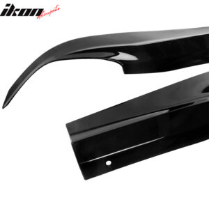 Fits 18-22 Honda Accord IKON V2 Style 2PCS Rear Bumper Lip Aprons PP Gloss Black - Image 5