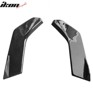 Fits 22-26 Toyota GR86/Subaru BRZ IKON Rear Bumper Aprons Carbon Fiber Print ABS - Image 4