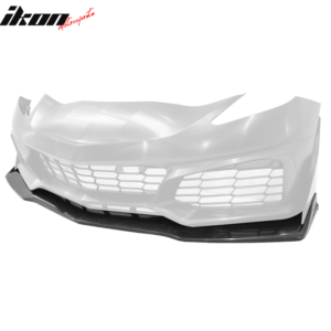 For 14-19 Chevrolet Corvette C7 ZR1 Style Unpainted Front Bumper Lip Spoiler ABS - Image 4