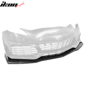 For 14-19 Chevrolet Corvette C7 ZR1 Style Unpainted Front Bumper Lip Spoiler ABS - Image 5