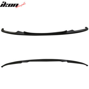 Fits 12-18 BMW F30 3 Series DP Style Front Bumper Lip Spoiler Unpainted Black PU - Image 4