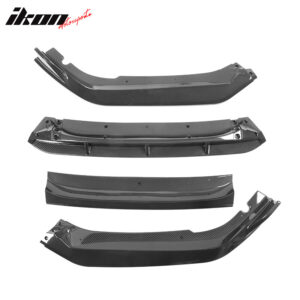 Fits 21-22 Honda Accord IKON V2 Carbon Fiber Print Front Bumper Lip Spoiler 4PCS - Image 5