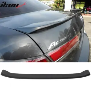 Fits 08-12 Accord 8th 4DR Flush Mount OE Factory Trunk Spoiler Matte Black ABS - Image 6