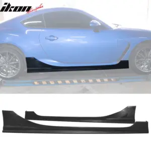 Fits 22-26 Toyota GR86/Subaru BRZ 2DR IKON Side Skirts Diffusers Lips PU - 2PCS - Image 6