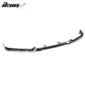 Fits 21-22 Honda Accord IKON Gloss Black Silver PP Front Bumper Lip Spoiler 5PCS - Image 5