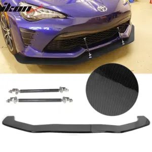 Fits 13-20 Scion FR-S Toyota 86 Front Bumper Lip + Strut Rod Carbon Fiber Print - Image 6