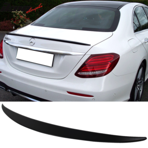 Fits 17-23 Benz E Class W213 Sedan OE Style Rear Trunk Spoiler Lip Unpainted ABS - Image 1