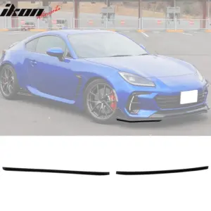 Fits 22-25 Subaru BRZ STI Style Front Bumper Lip Chin Protectors EPDM Unpainted - Image 6