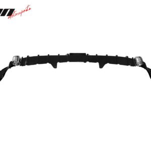 Fits 23-25 Honda Accord Gloss Black 3PCS Rear Bumper Diffuser W/ LED - IK Style - Image 4