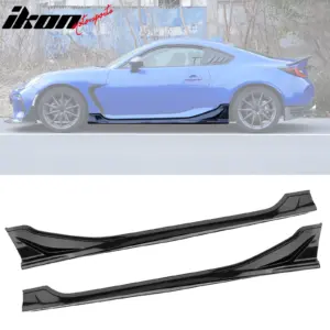 Fit 22-26 Toyota GR86/Subaru BRZ JDM Style 4PC Side Skirts PP Carbon Fiber Print - Image 6