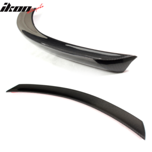 Fits 08-14 Benz C-Class W204 Coupe V Style Carbon Fiber Trunk Spoiler Wing - Image 4