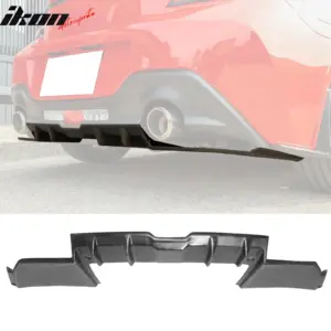 For 22-26 Toyota GR86/Subaru BRZ Rear Bumper Diffuser Akea Style PU AERO VORTEX - Image 6