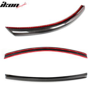 Fits 08-14 Benz C-Class W204 Coupe V Style Carbon Fiber Trunk Spoiler Wing - Image 5