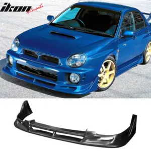 Fits 02-03 Subaru Impreza WRX Sti Sedan CW Front Bumper Lip Spoiler Kit - Image 6