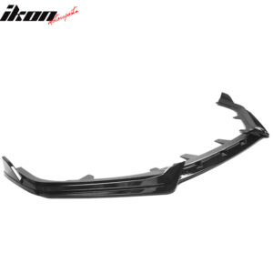 Fit 21-22 Honda Accord IKON V1 Style 3PC Front Bumper Lip Spoiler PP Gloss Black - Image 4