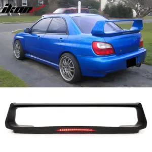 Fits 02-07 Subaru Impreza WRX STI Style Rear Trunk Spoiler W/LED Light Unpainted - Image 6