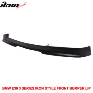 Fits 92-98 BMW E36 3-Series Front Bumper Lip Spoiler IKON Style Unpainted PU - Image 5