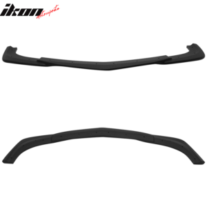 Fits 12-14 Benz W204 C Class C63 AMG GH Style Front Bumper Lip ABS Matte Black - Image 4
