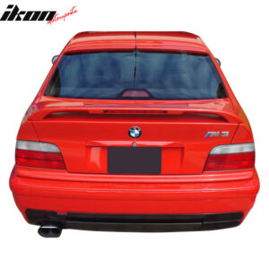 Fits 92-98 BMW 3 Series E36 Coupe 2Dr AC Style Rear Roof Window Spoiler Wing ABS - Image 3