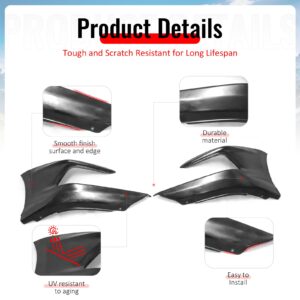 Fits 21-22 Honda Accord Sedan OE Style Front Bumper Lip Spoiler Unpainted PU 2PC - Image 4