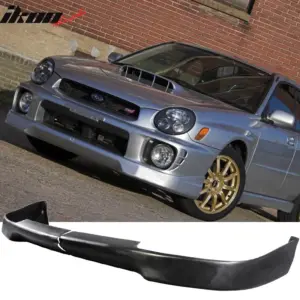 Fits 02-03 Subaru Impreza WRX Sedan V3 Style Front Bumper Lip Spoiler PU 2PC - Image 6