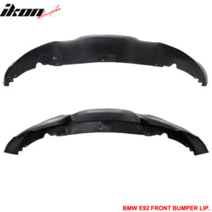 Fits 07-10 BMW E92 E93 3-Series M-Tech Style Front Bumper Lip Unpainted PP - Image 3