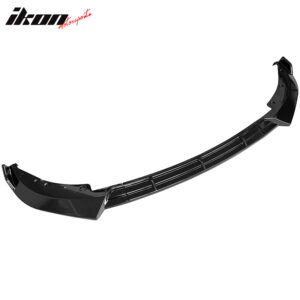 Fits 19-22 BMW G20 3 Series Sport Line Gloss Black Front Bumper Lip Spoiler 3PC - Image 4