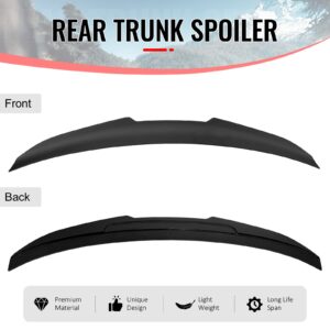 Fits 07-13 BMW E92 3-Series Coupe PSM Style Rear Trunk Spoiler Wing Matte Black - Image 3