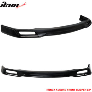 Fits 98-02 Honda Accord Sedan V Style Front Bumper Lip Unpainted - PU - Image 3